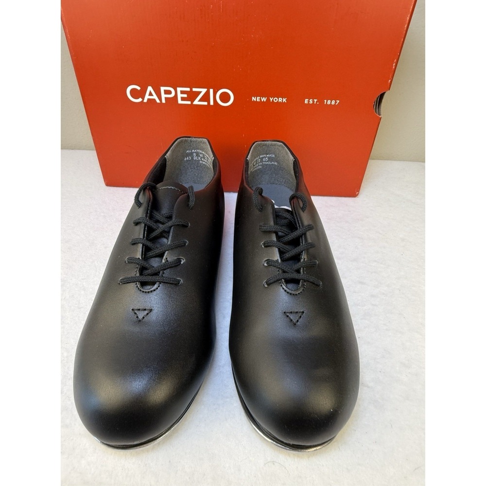 Capezio Black Lace-Up Tap/Character Shoes